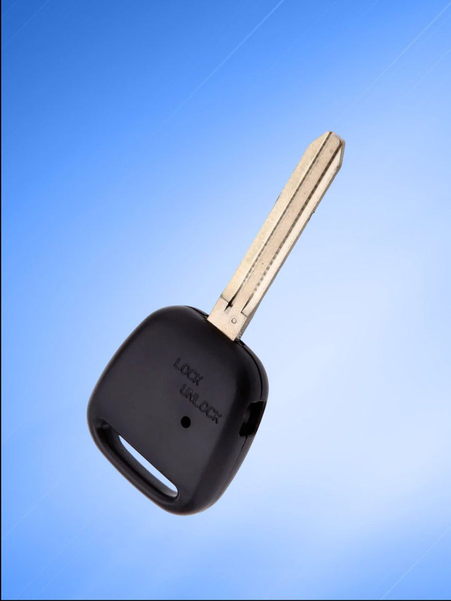 Корпус ключа с 1 кнопкой сбоку лезвие TOY43 для TOYOTA с логотипом