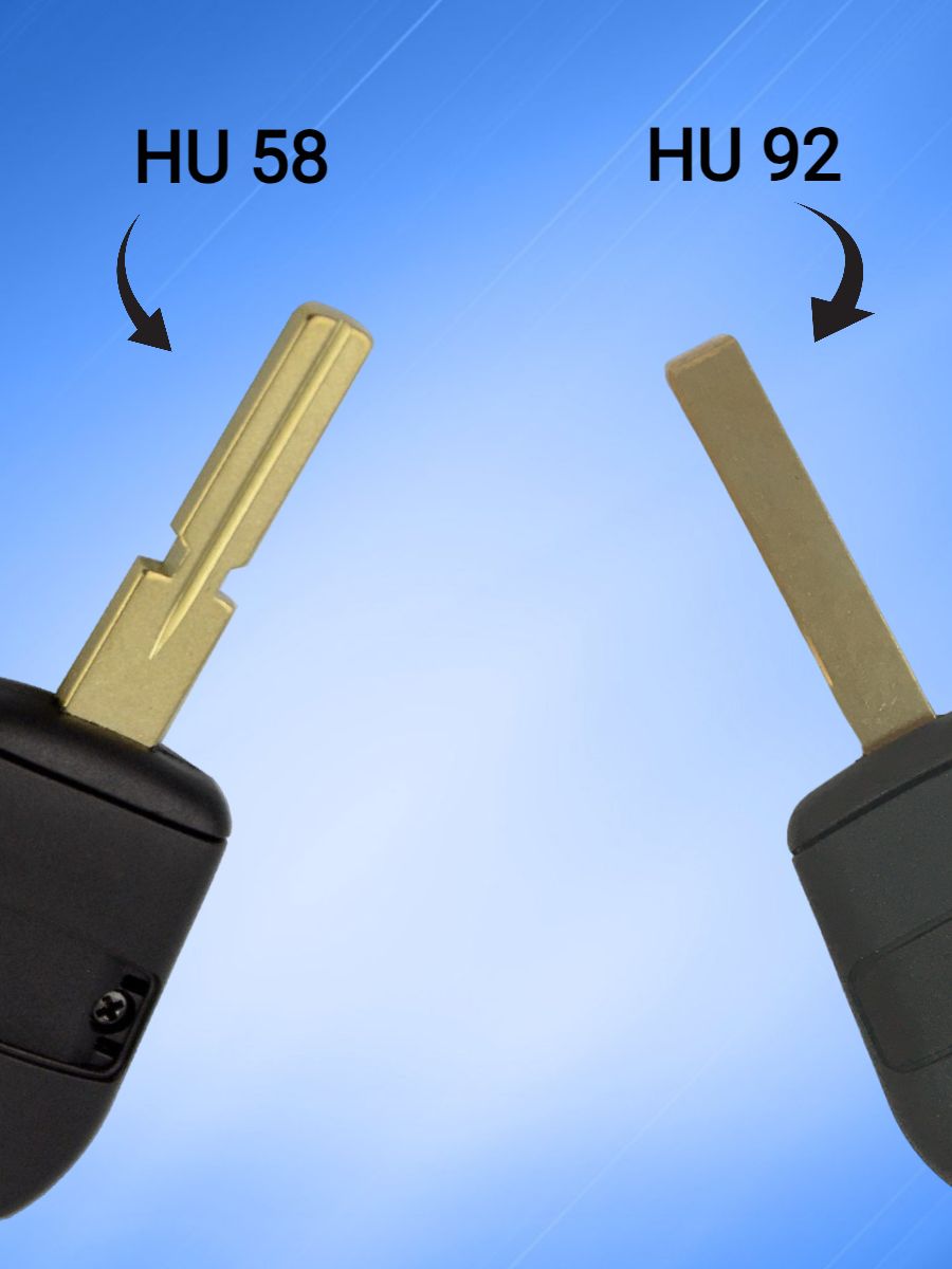 Корпус ключа с 2 кнопками лезвие HU58 для BMW