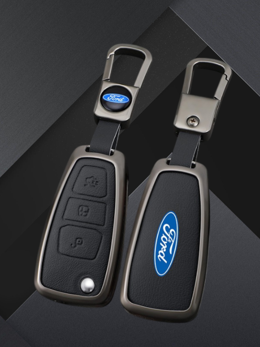 Чехол для выкидного ключа Ford 3 кнопки (черный)