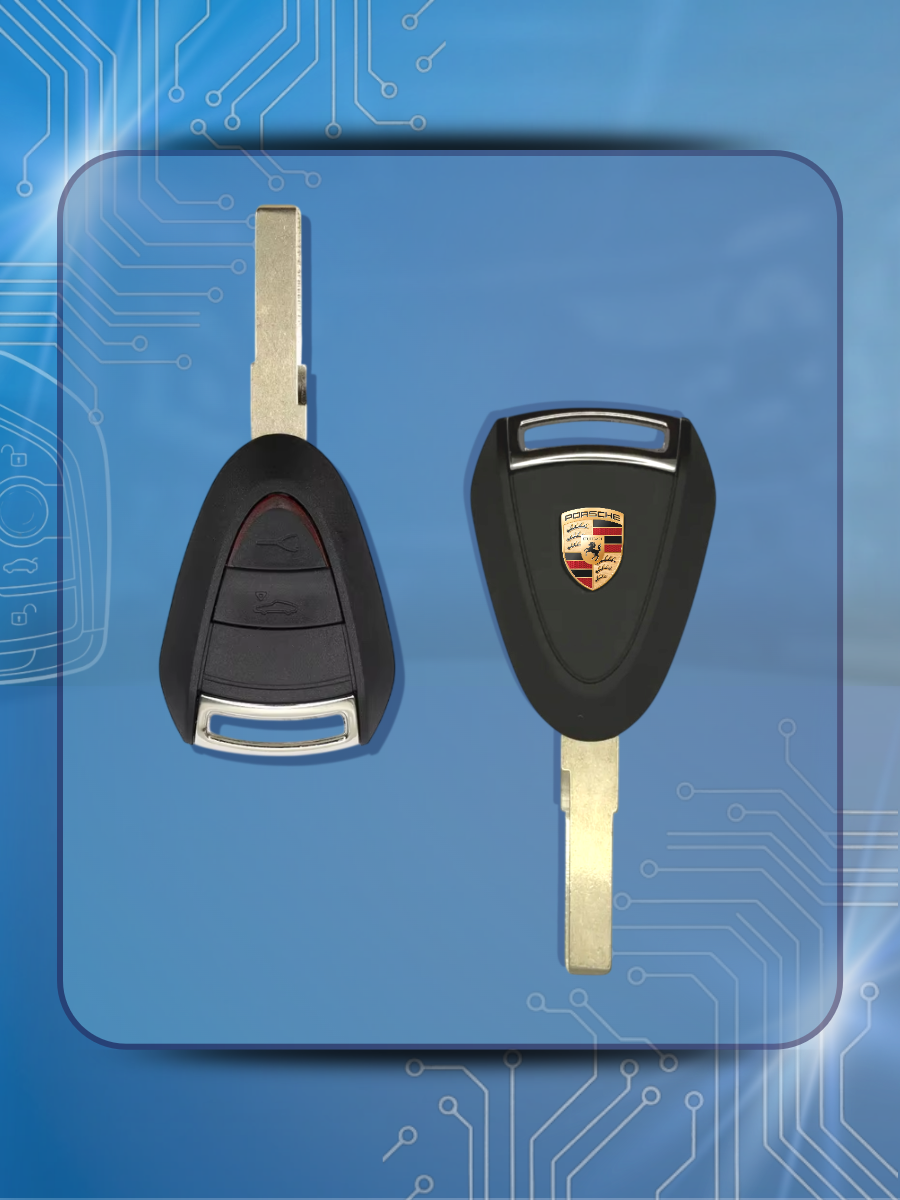 Корпус ключа зажигания автомобиля с 2 кнопками для Порше / Porsche Carrera/ Карера/ Cayman