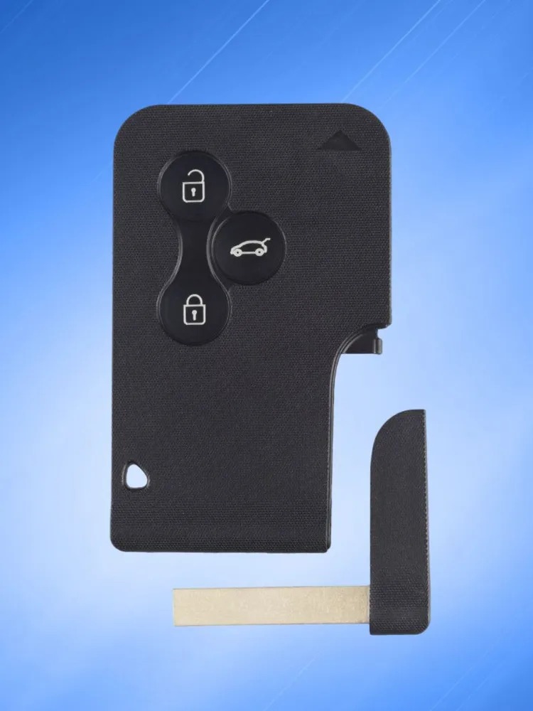 Смарт карта - ключ для Renault с 3 кнопками с частотой 433 mhz с системой Keyless Go