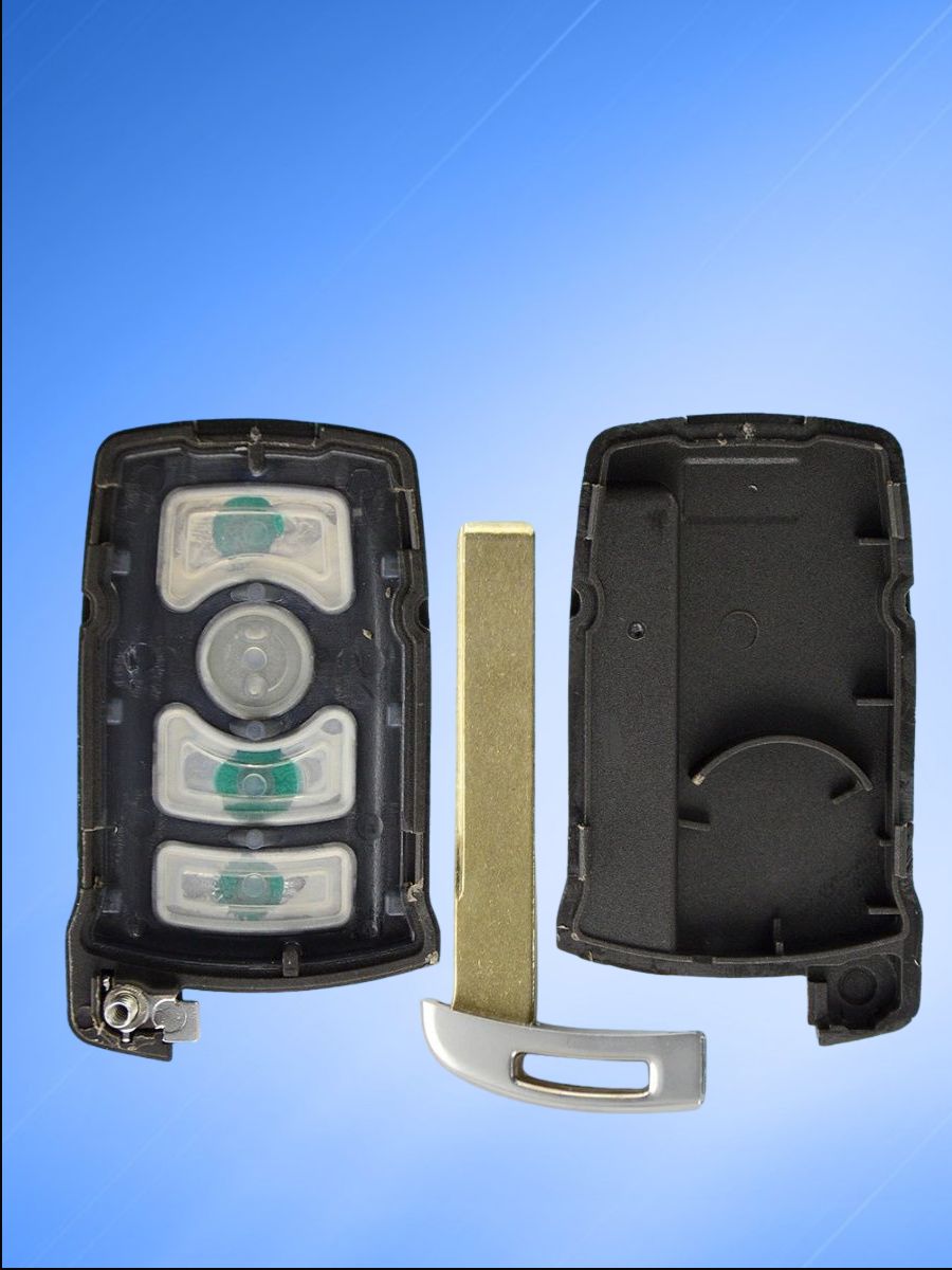 Корпус смарт ключа c 4 кнопками лезвие HU92 для BMW, корпус под аккумулятор