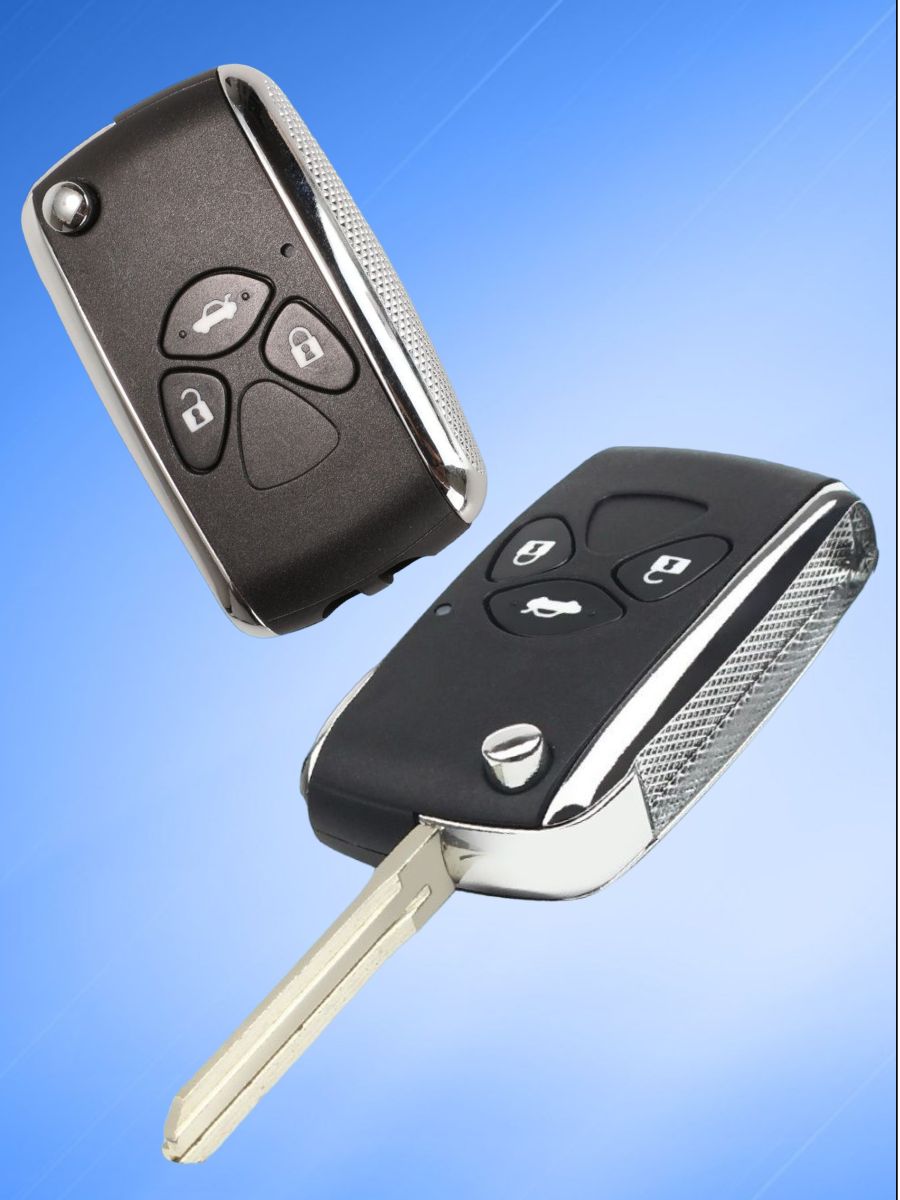 Корпус выкидного ключа с 3 кнопками лезвие TOY43 для Toyota / Тойота