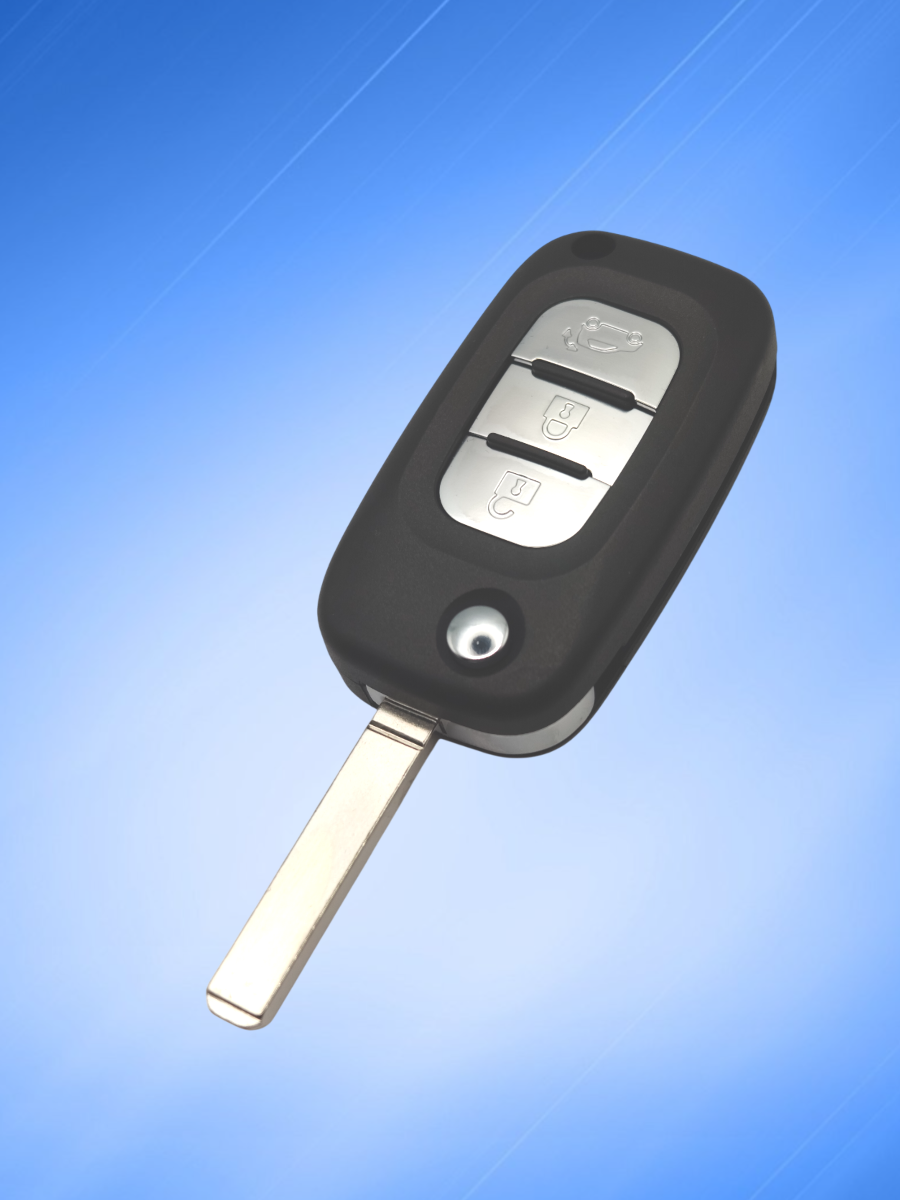 Выкидной ключ зажигания с оригинальной платой для Лада с частотой 433 mhz и чипом HITAG AES 7961M