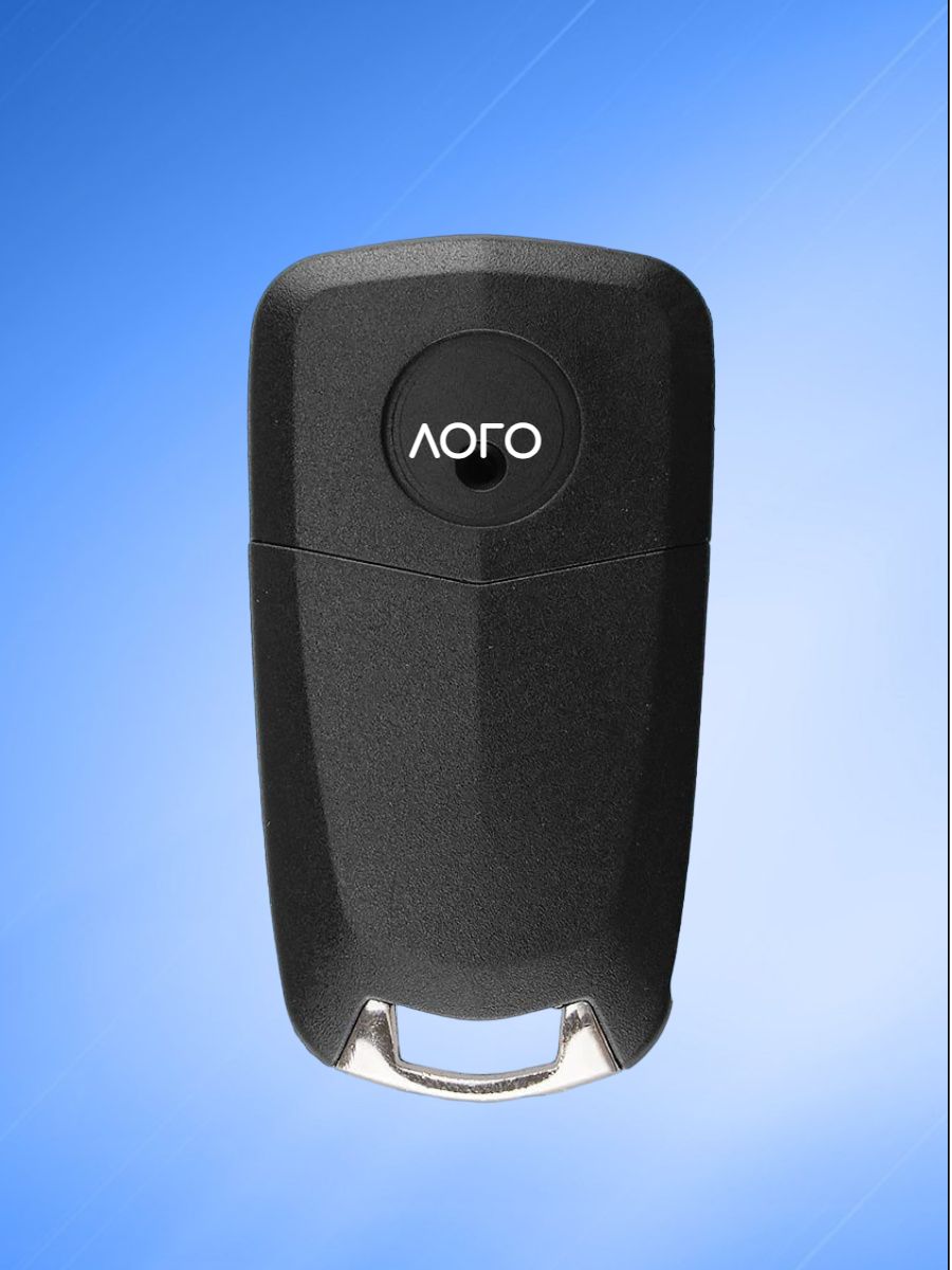 Корпус выкидного ключа с 3 кнопками для Opel, черный