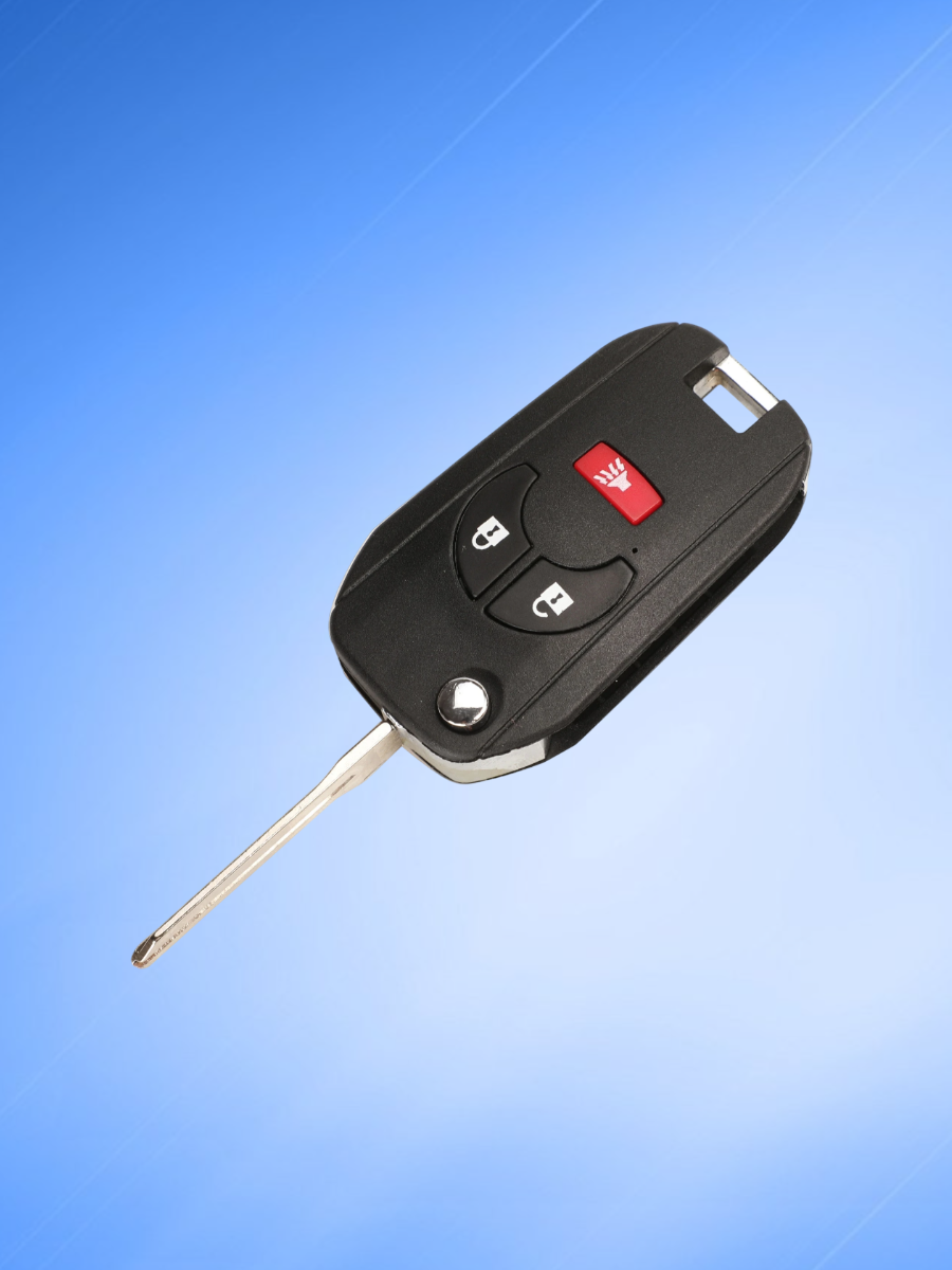 Корпус выкидного ключа с 2 кнопками +Panic для Nissan 