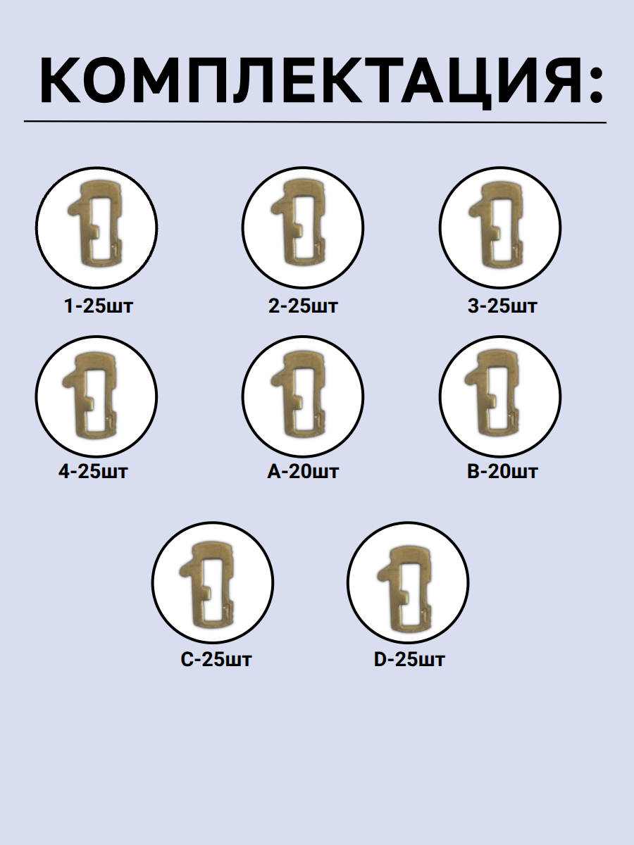 Автомобильные пины-секреты для замков Fiat SIP22