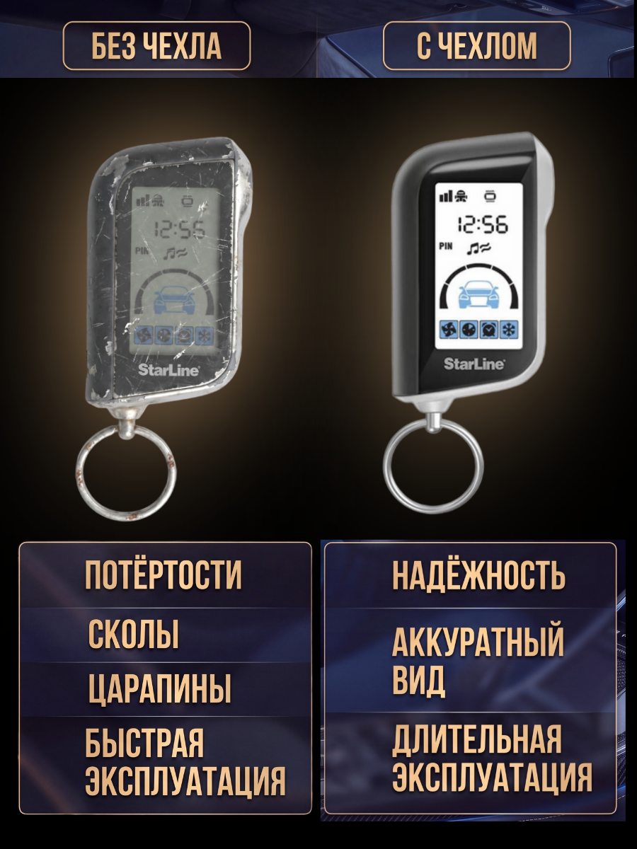 Защитный чехол для автосигнализации Starline А 63 / A93 белый