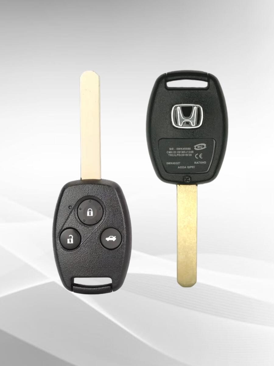 Ключ зажигания с 3 кнопками с частотой 433 mzh, для Honda CR-V/CIVIC/CITY /JAZZ