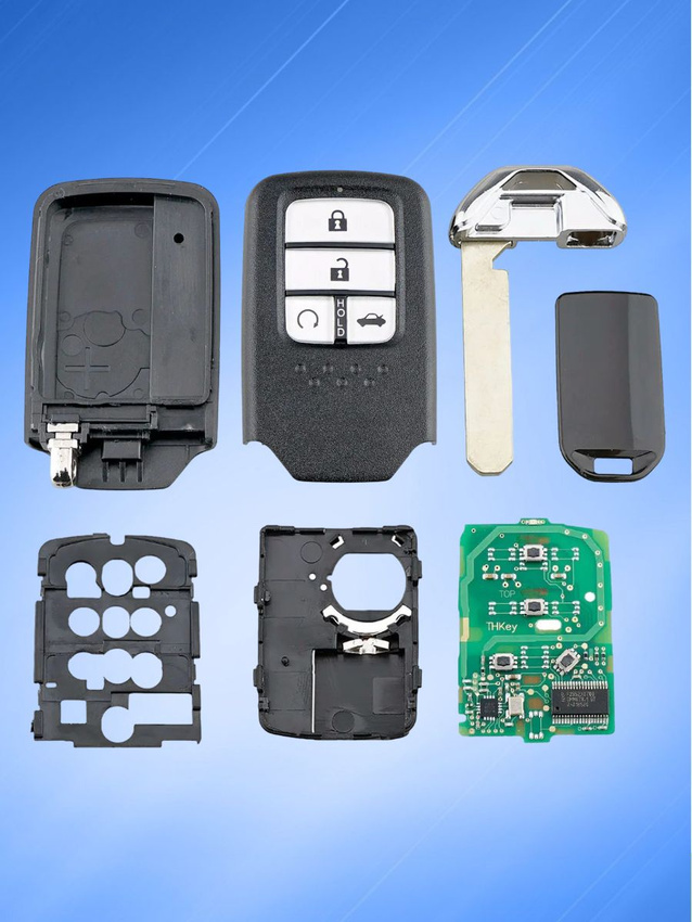 Смарт ключ зажигания для Honda с 4 кнопками с частотой 433 mhz с системой Keyless Go