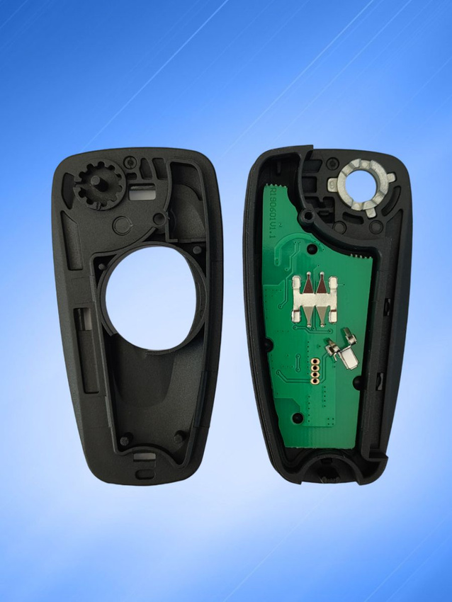 Выкидной ключ зажигания для Ford Transit с 2016г с 3 кнопками с частотой 433 mhz и чипом Hitag Pro ID49 с лезвием HU101