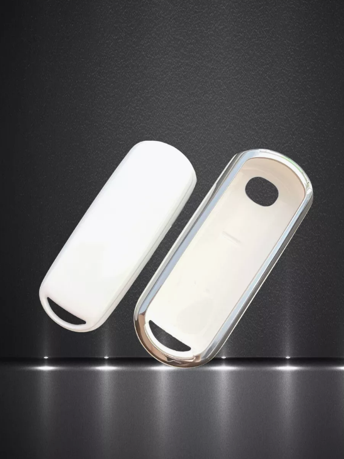 Чехол на ключ Mazda 2/3/CX-5 (холодный белый)