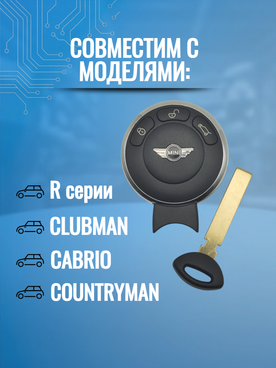 Лезвие для смарт ключа Mini Cooper, тип лезвия HU92