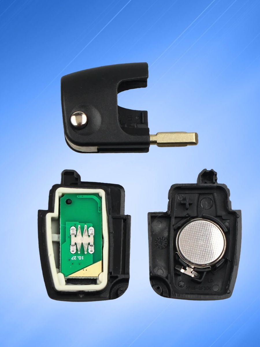 Выкидной ключ для Ford с 3 кнопками с частотой 315 mhz и чипом 4D63 40 bit с лезвием FO21