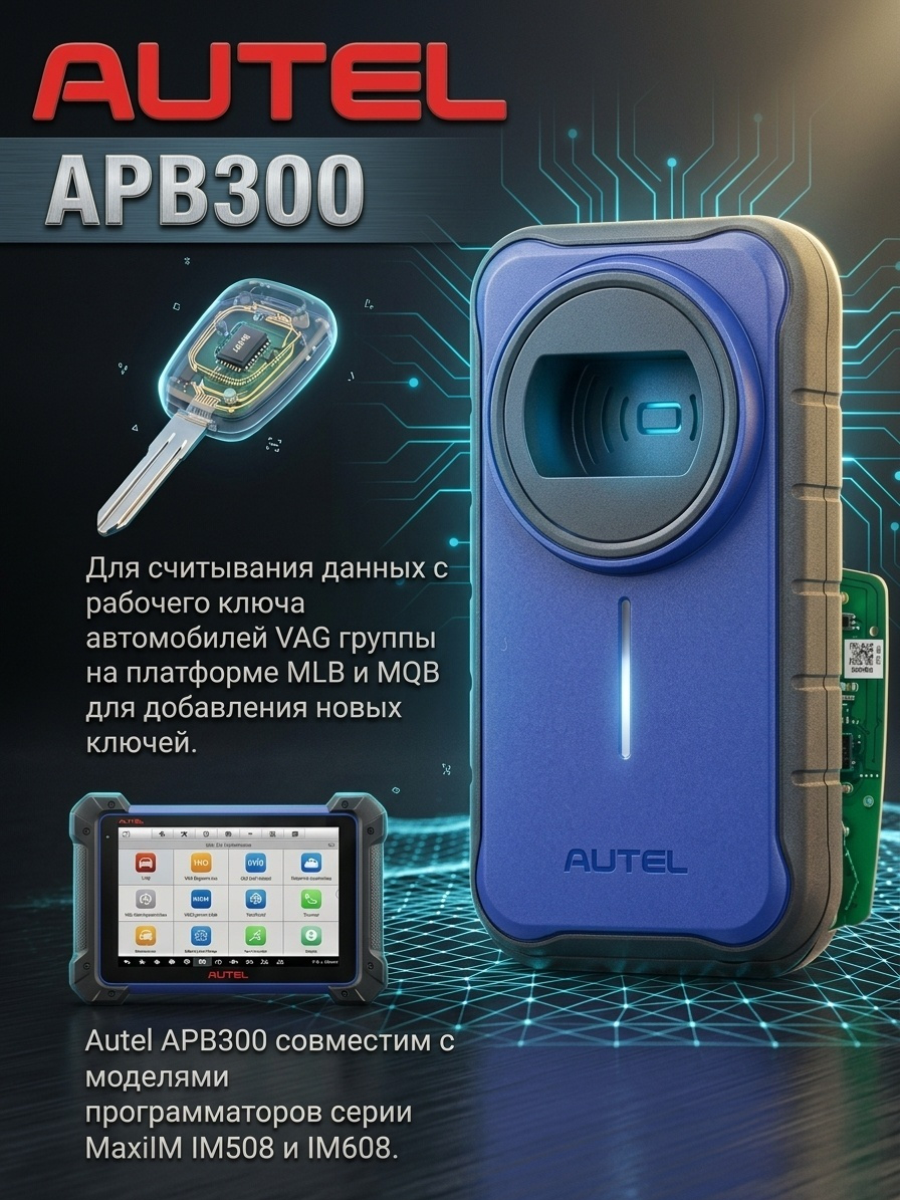 Программатор Autel APB300 (mlb/mqb) синий