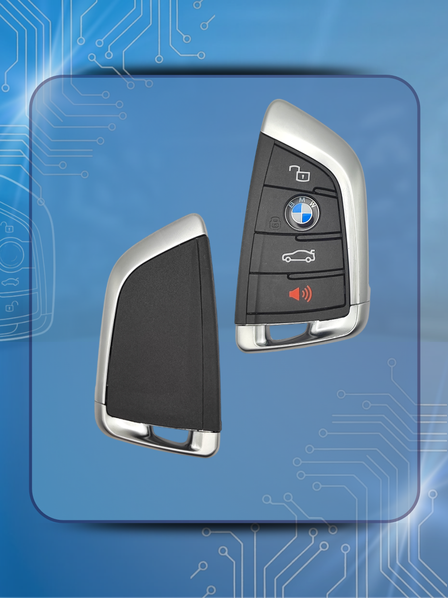 Корпус смарт ключа c 3 кнопками +Panic для BMW F-серии, черный