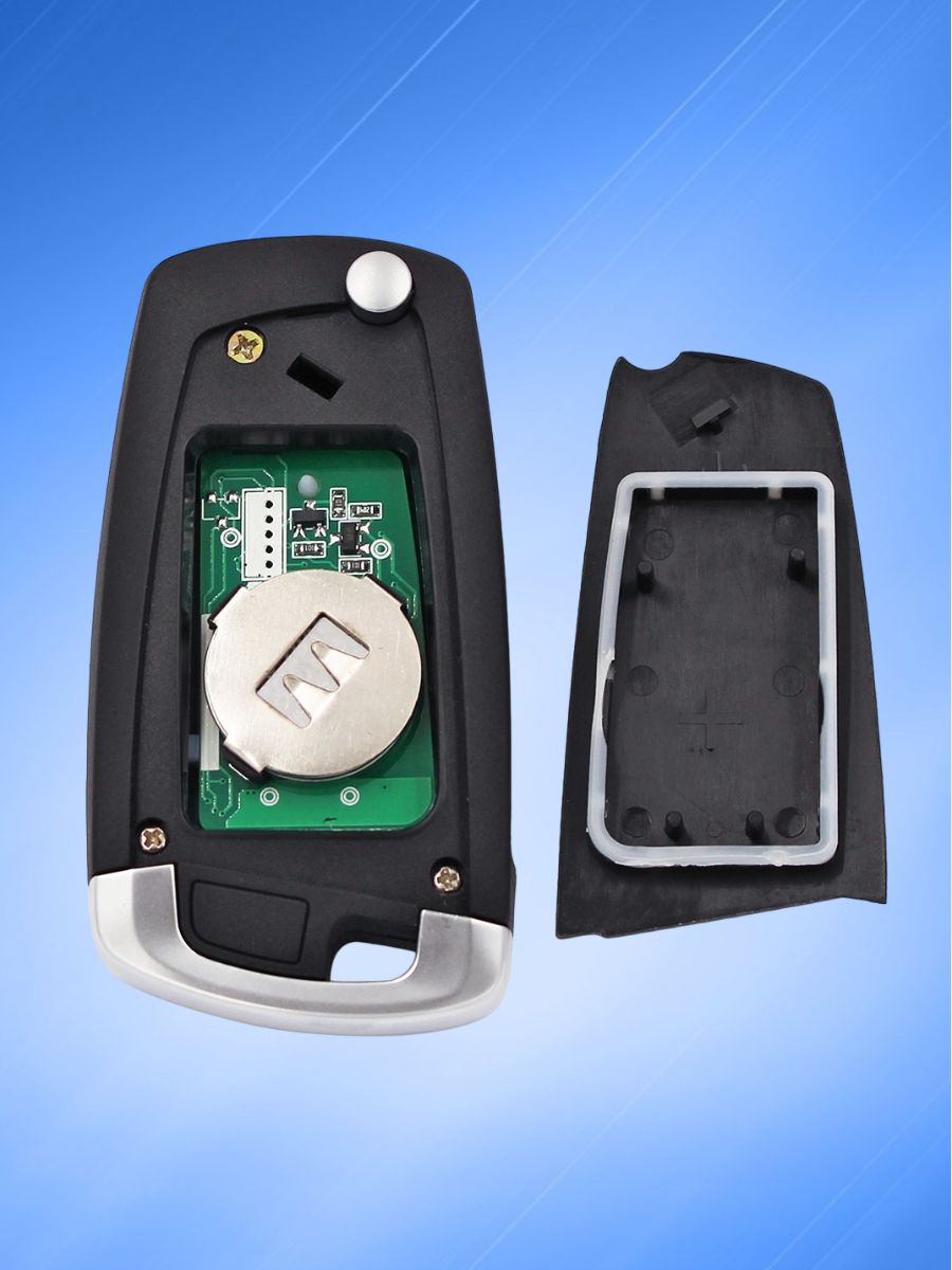 Выкидной модифицированный ключ зажигания для BMW E-серии с 3 кнопками с частотой 433 mhz и чипом ID44 PCF7935 с лезвием HU58
