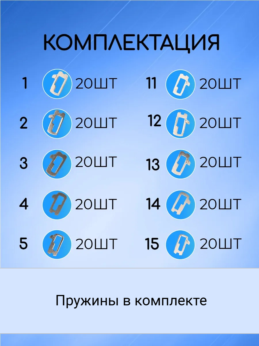 Автомобильные пины-секреты для замков FORD HU101