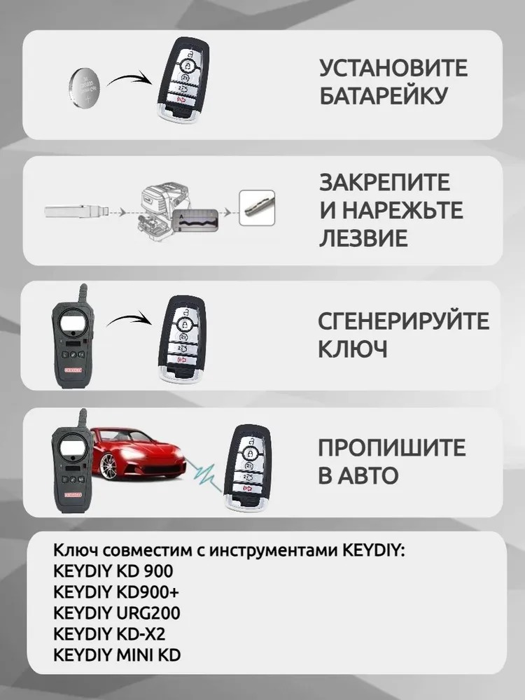 Ключ для программирования KEYDIY KD ZB11