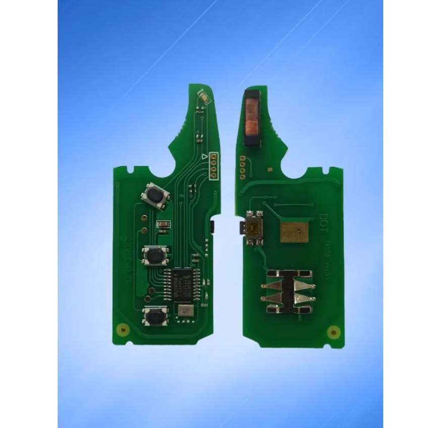 Выкидной ключ зажигания для VW Touareg с 3 кнопками +panic с частотой 433 MHz и чипом ID46 PCF7946