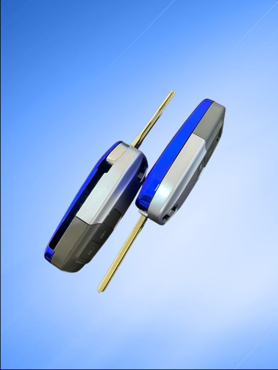 Корпус выкидного ключа с 3 кнопками лезвие TOY40 для Lexus, Синий