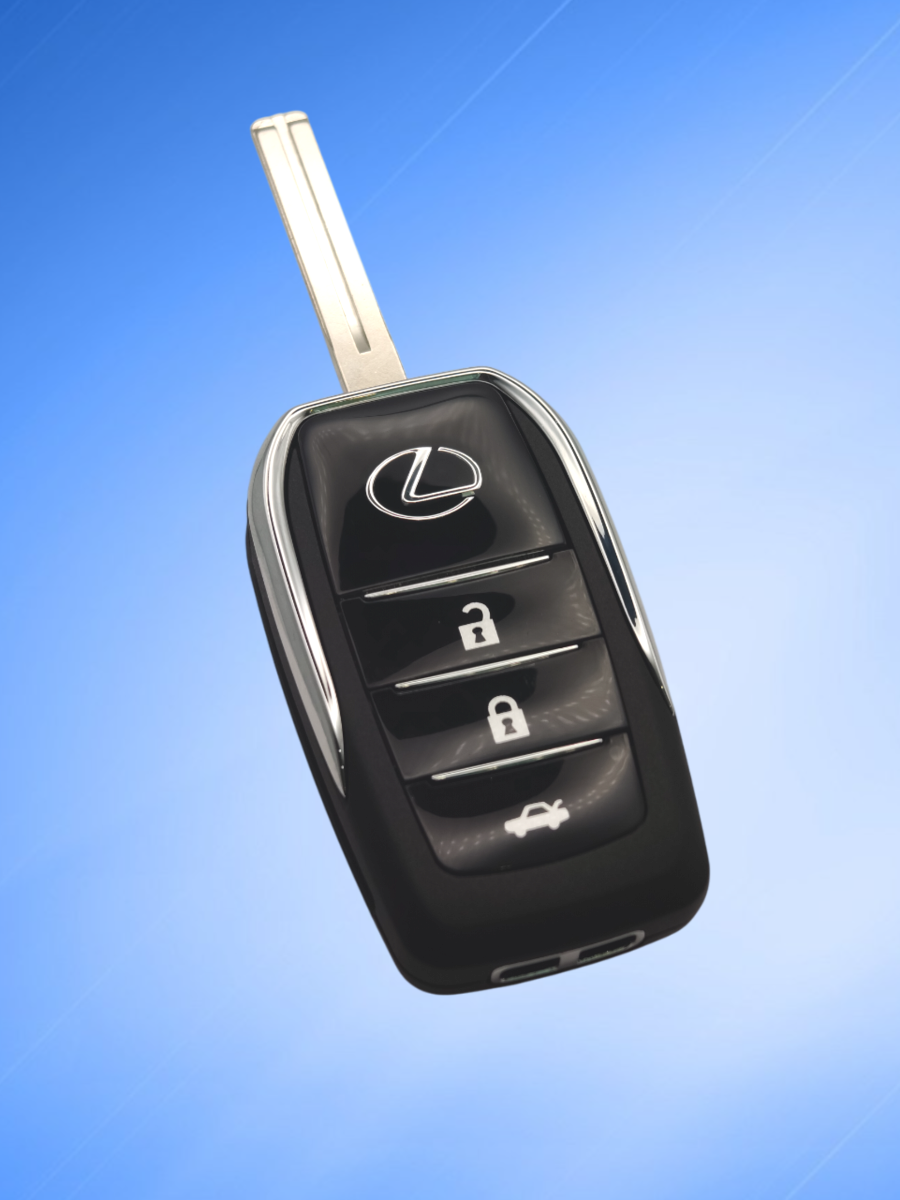 Корпус выкидного ключа с 3 кнопками для Lexus