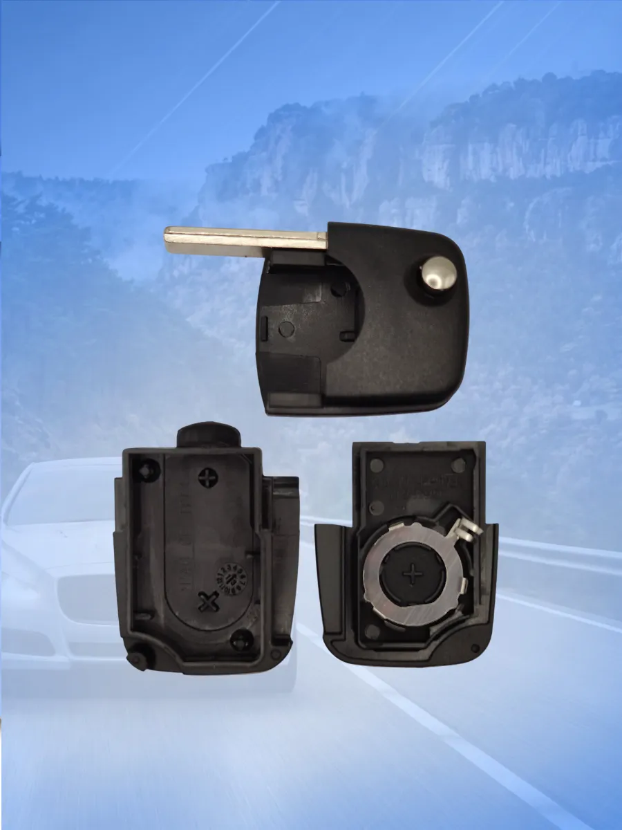 Корпус выкидного ключа с 2 кнопками для Ауди батарейка CR2025