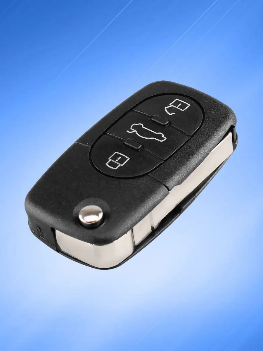 Корпус выкидного ключа с 3 кнопками лезвие HU66  для Audi