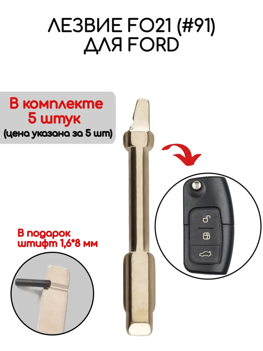 Набор лезвий из 5 штук F021 (#91) для Ford
