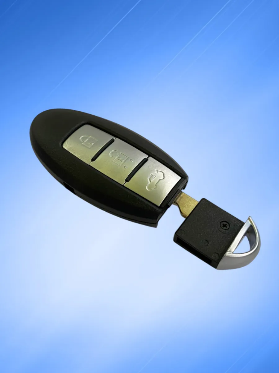 Корпус смарт ключа с 3 кнопками для Ниссан без логотипа, контакт справа