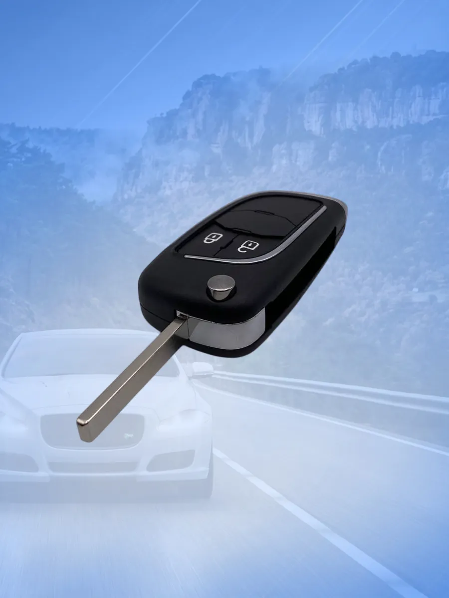 Корпус выкидного ключа с 2 кнопками для Опель