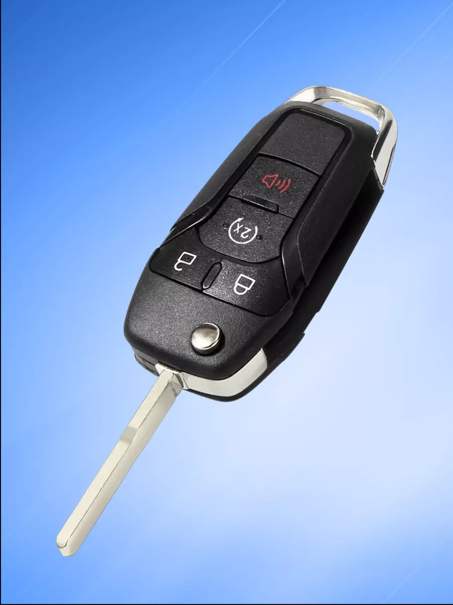 Корпус выкидного ключа с 3 кнопками +Panic для Ford, с логотипом