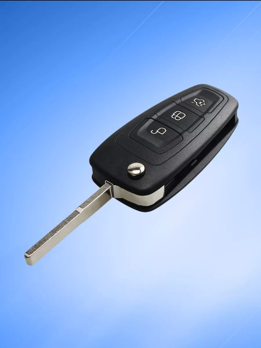 Корпус выкидного ключа с 3 кнопками лезвие HU101 для Ford / Форд