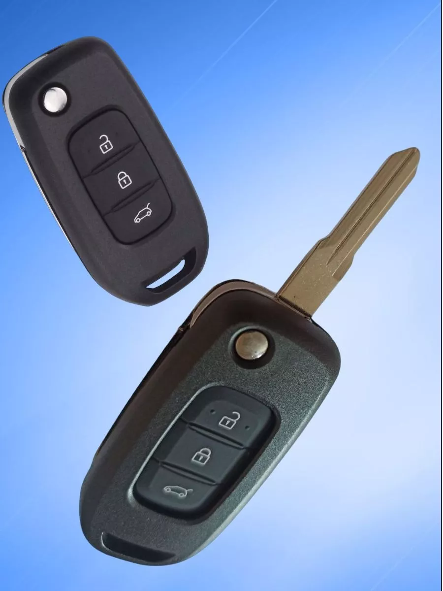 Корпус выкидного ключа с 3 кнопками лезвие №153 для Рено