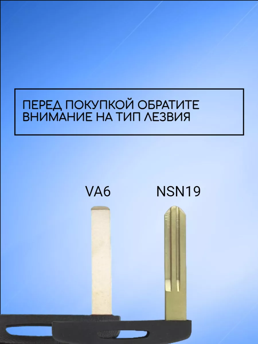 Ключ-вставка для карты Рено лезвие NSN19