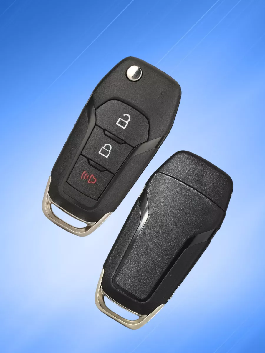 Корпус выкидного ключа с 2 кнопками +Panic для Ford