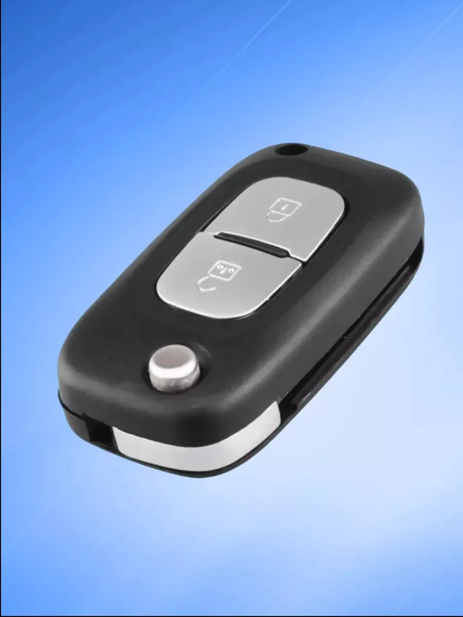 Корпус выкидного ключа с 2 кнопками лезвие HU83 для Renault, без логотипа