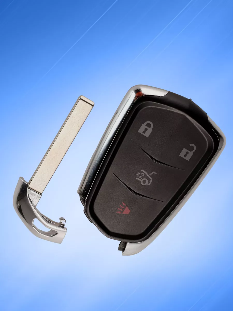 Корпус смарт ключа с 3 кнопками +Panic для Cadillac