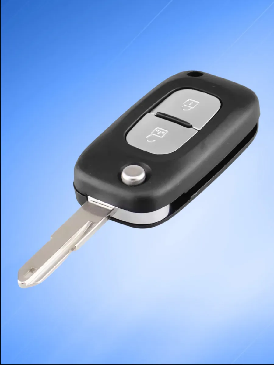 Корпус выкидного ключа с 2 кнопками лезвие NE73 для Renault, без логотипа