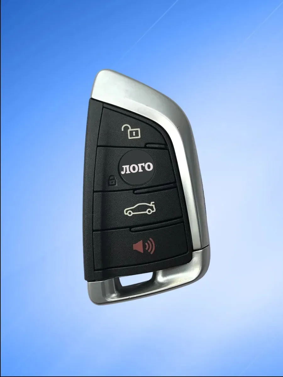 Корпус смарт ключа c 3 кнопками +Panic для BMW F-серии, черный