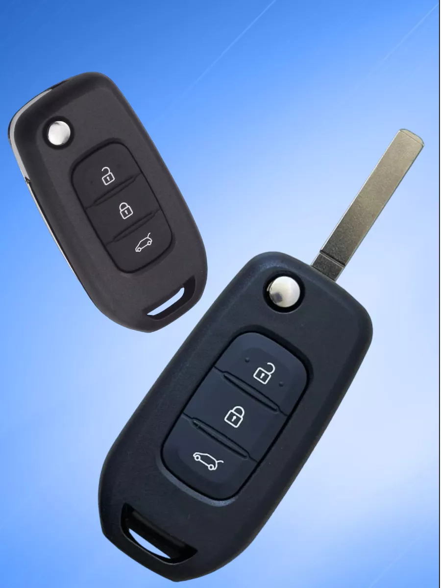 Корпус выкидного ключа с 3 кнопками лезвие VA2 для Рено