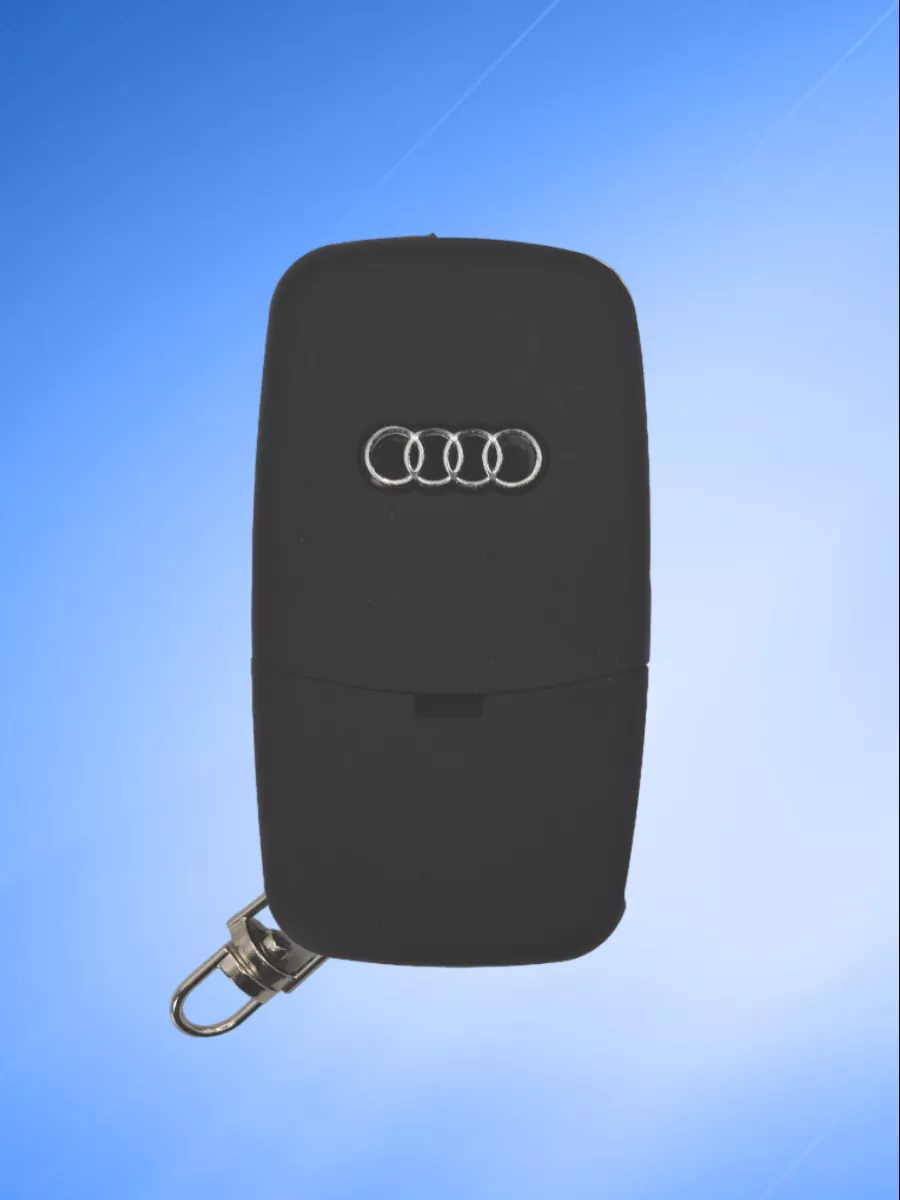 Корпус выкидного ключа с 4 кнопками лезвие HU66 для Audi, батарейка CR2032