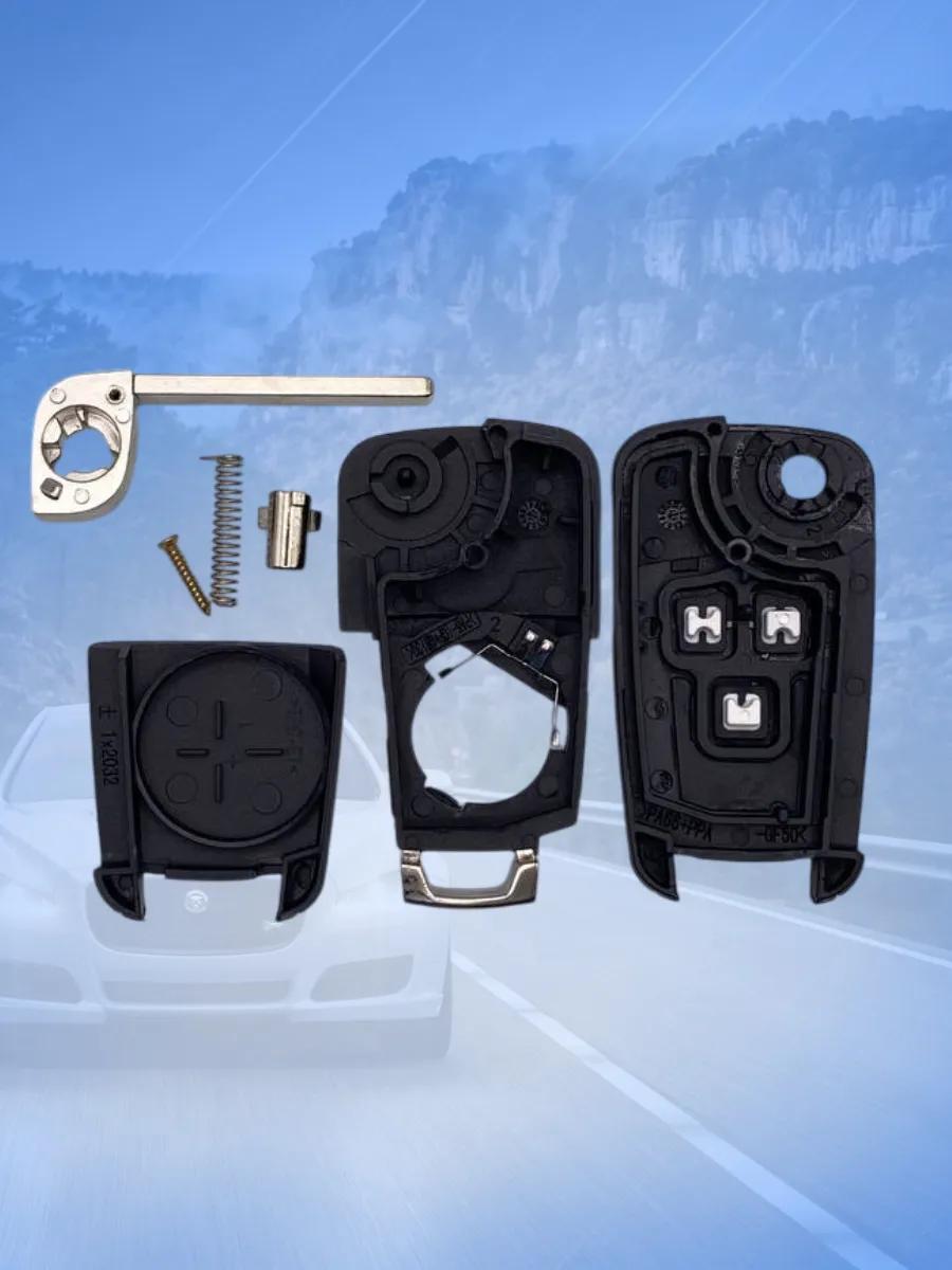 Корпус выкидного ключа с 3 кнопками для Opel / Опель