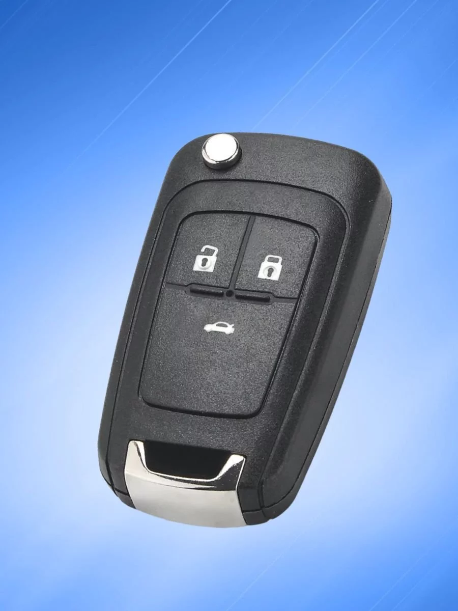 Корпус ключа c 3 кнопками лезвие HU100 для BUICK