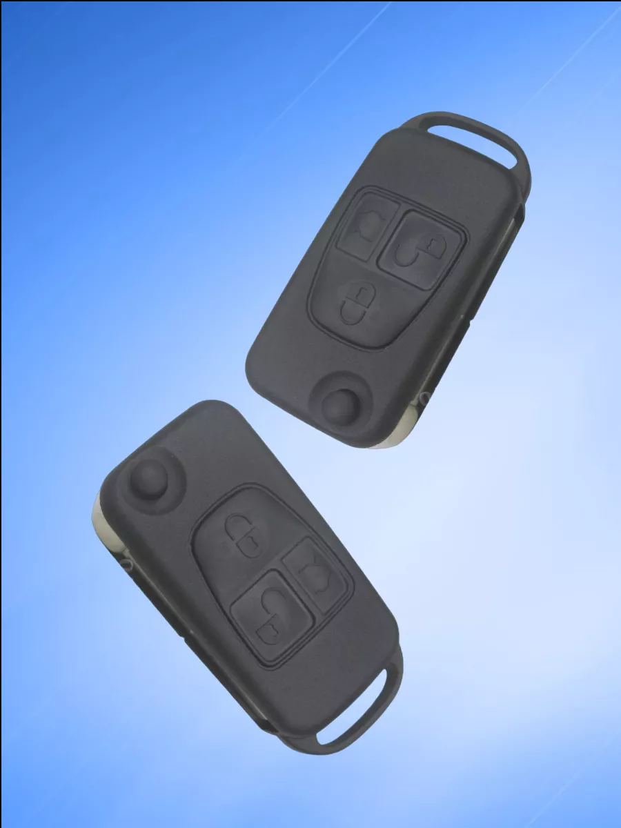 Корпус выкидного ключа с 3 кнопками лезвие HU64 для Mercedes Benz