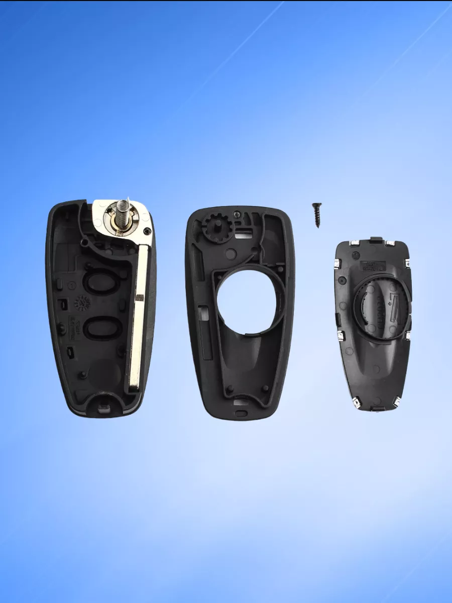 Корпус выкидного ключа с 2 кнопками лезвие HU101 для Ford / Форд