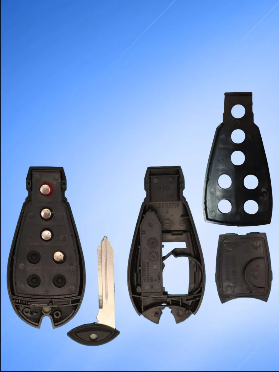 Корпус смарт ключа с 4 кнопками +Panic для Dodge  DOD4