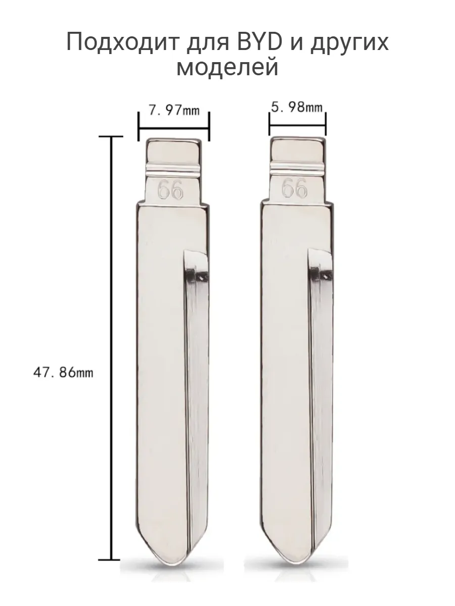 Набор лезвий из 5 штук VVDI KD (#66) для BYD