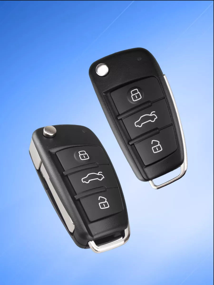 Корпус выкидного ключа с 3 кнопками лезвие HU66 для Audi, под плату