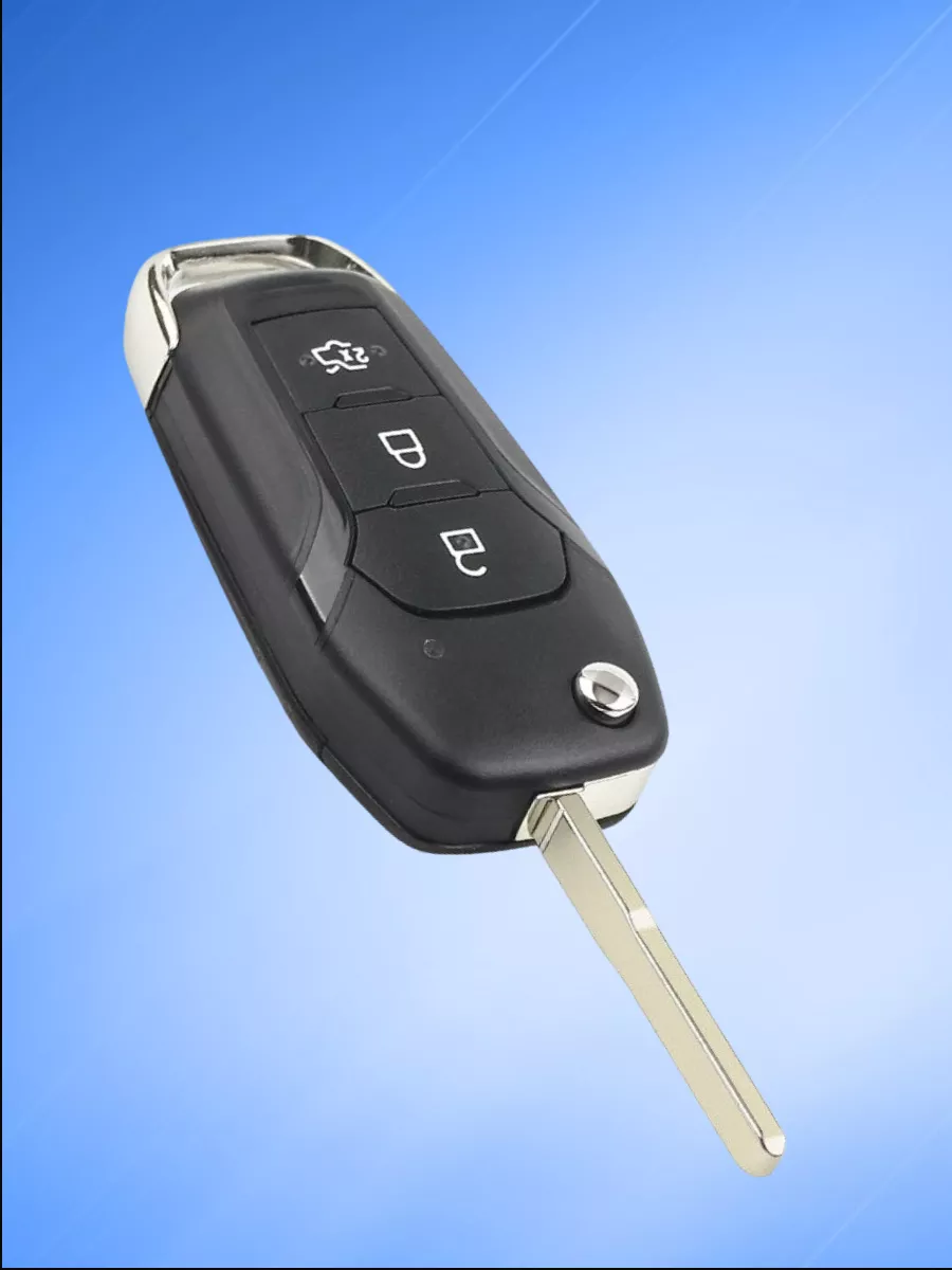 Корпус выкидного ключа с 3 кнопками для Ford, с логотипом